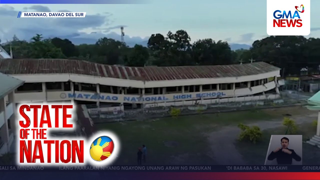 Davao school buildings buckle under intense tremor of 7.8Mw quake | SONA