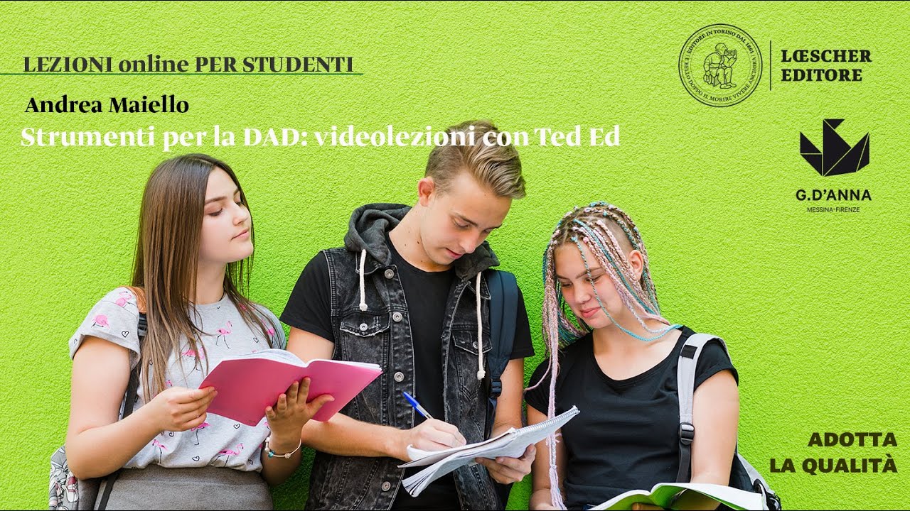 Lezione online per studenti:  Strumenti per la DAD: videolezioni con Ted Ed