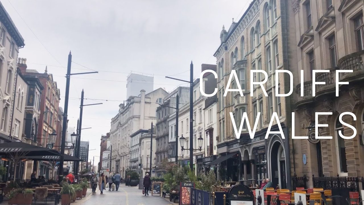 Cardiff Wales City Tour Citywalk Walk With Me Travel Vlog