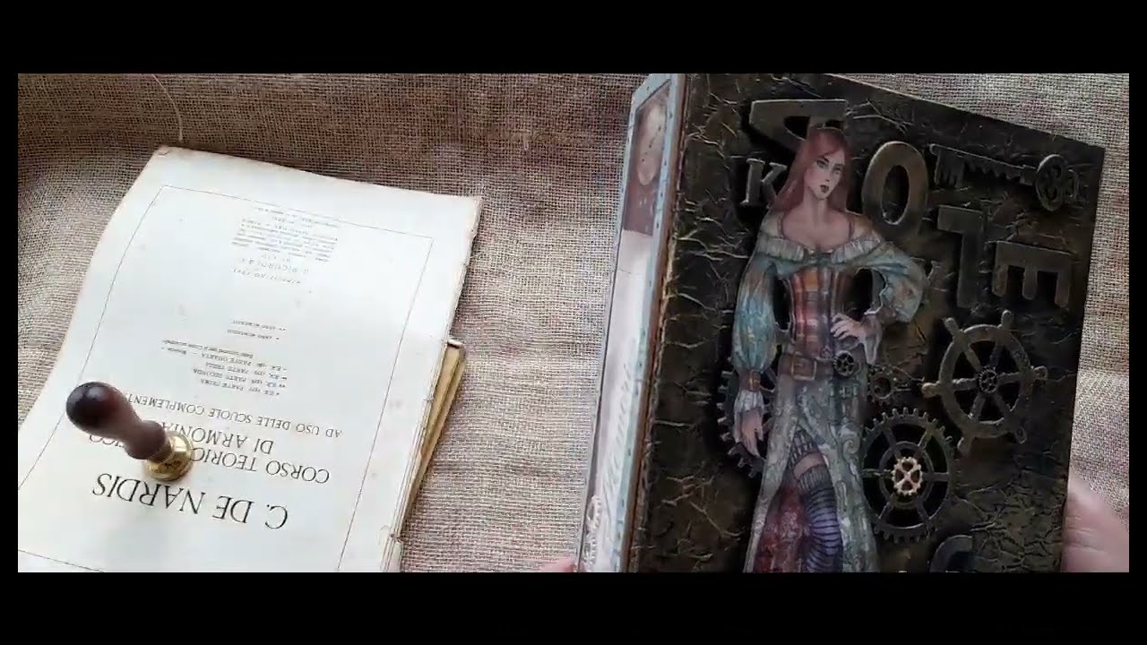 Mixed Media handmade junk journal, Lady Vagabond  Lifestyle Stamperia