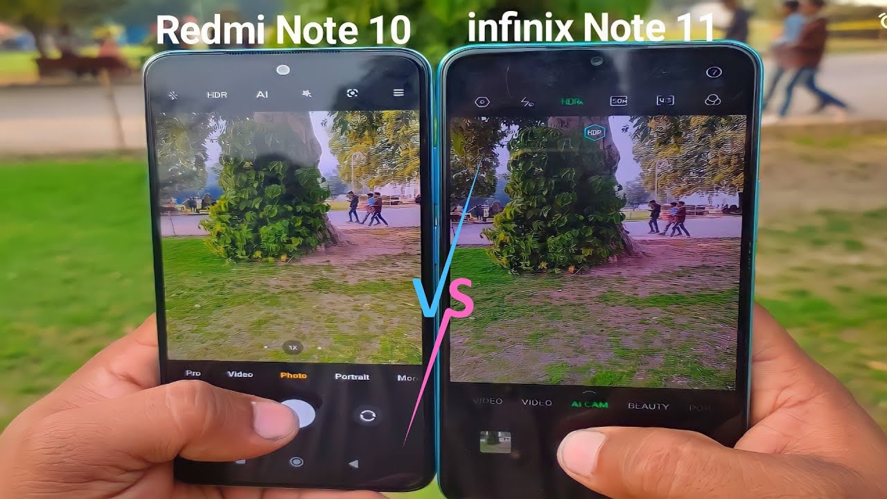 Redmi Note 10 Vs infinix Note 11 Camera Test | Comparison  48MP Vs 50MP