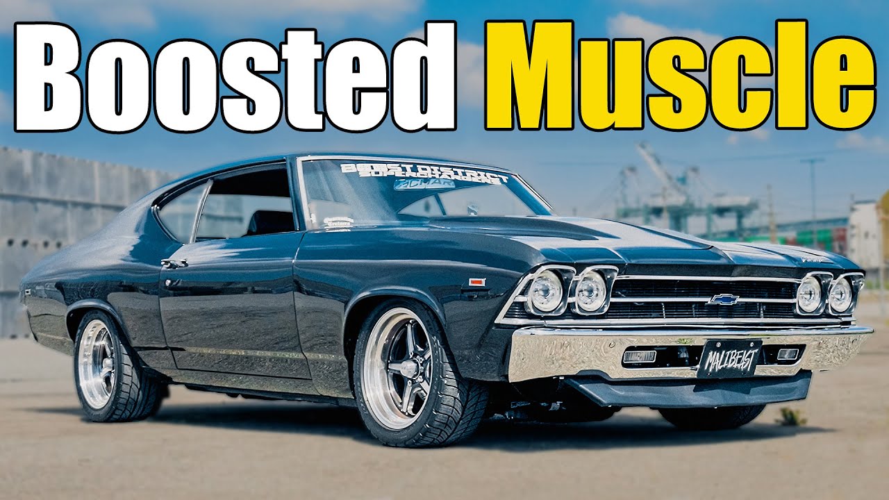 Оглушающий двигатель Chevelle 1969 года с турбонаддувом!