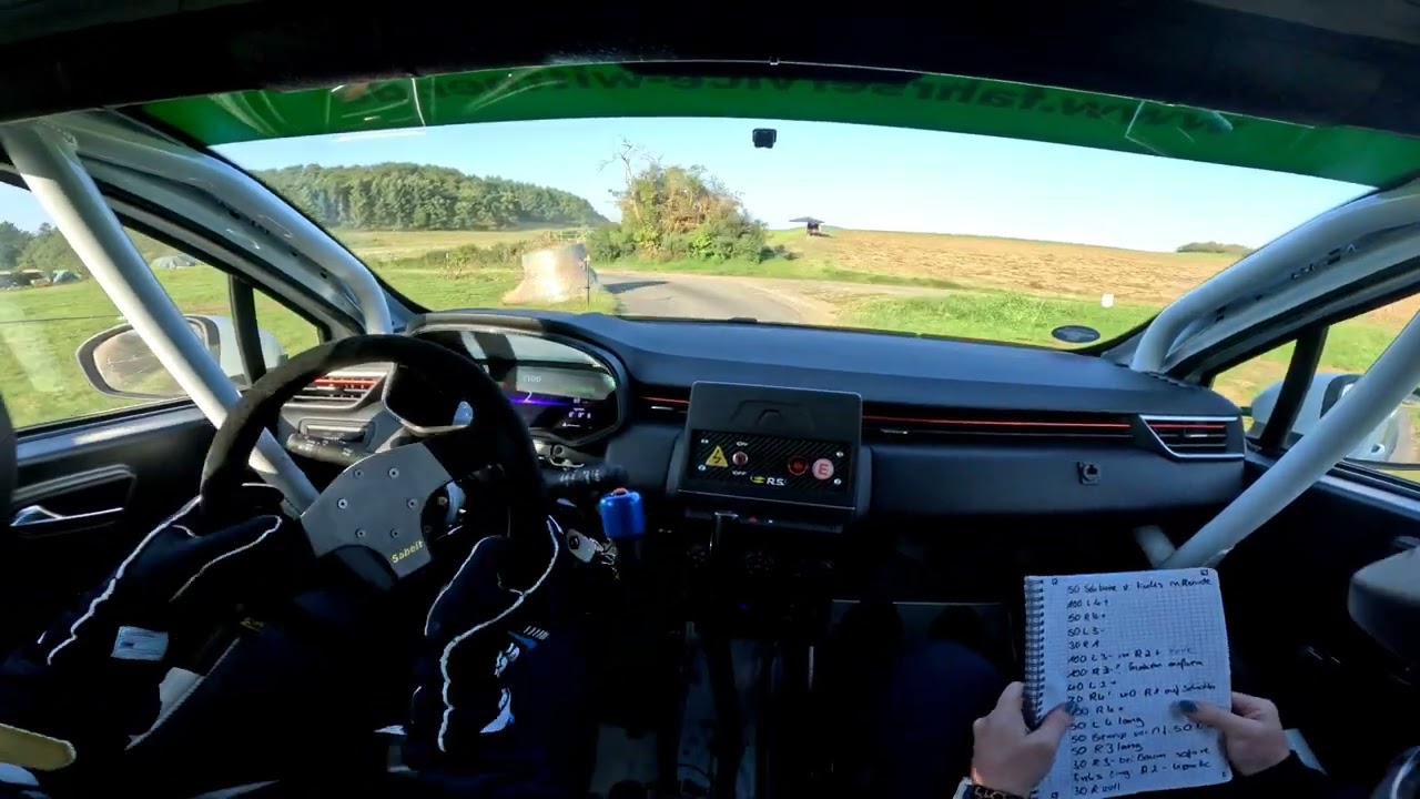 Onboard Sindermann Hünstein Rallyesprint 2023 WP3 Team Daniel / Sandra Wittner Renault Clio Rally5