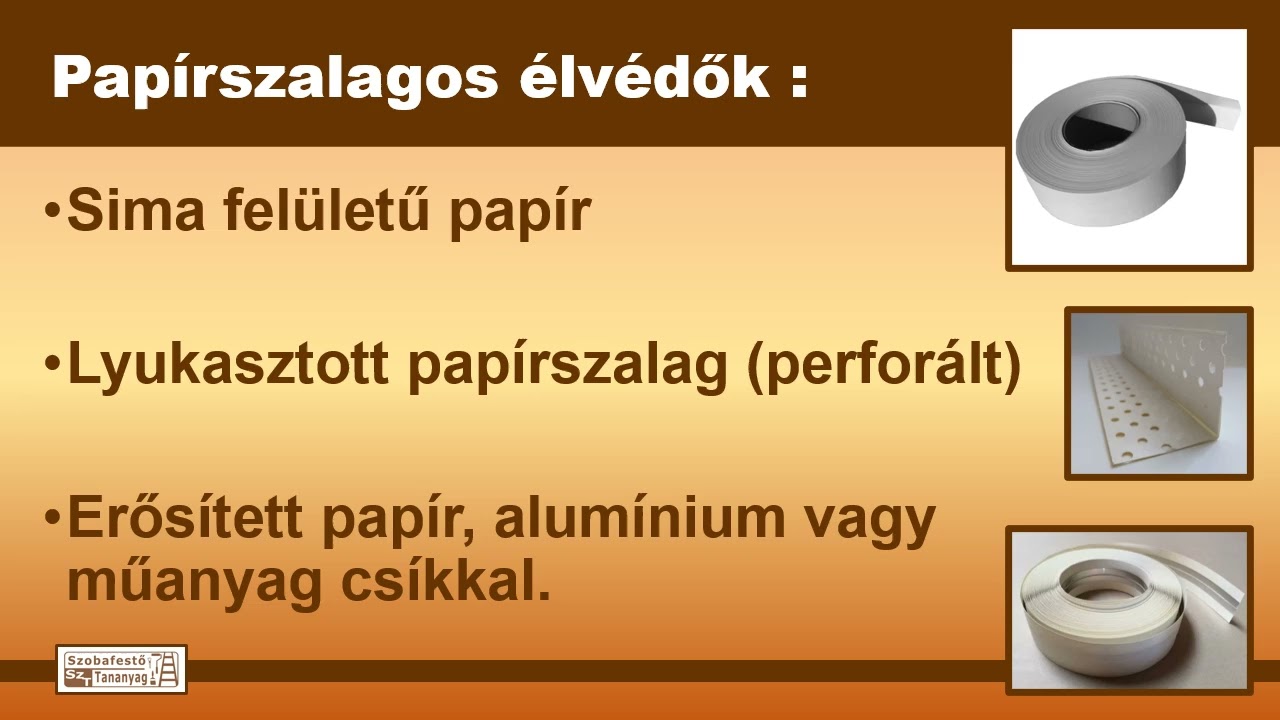 Élvédők csoportosítása Szobafestő tananyag