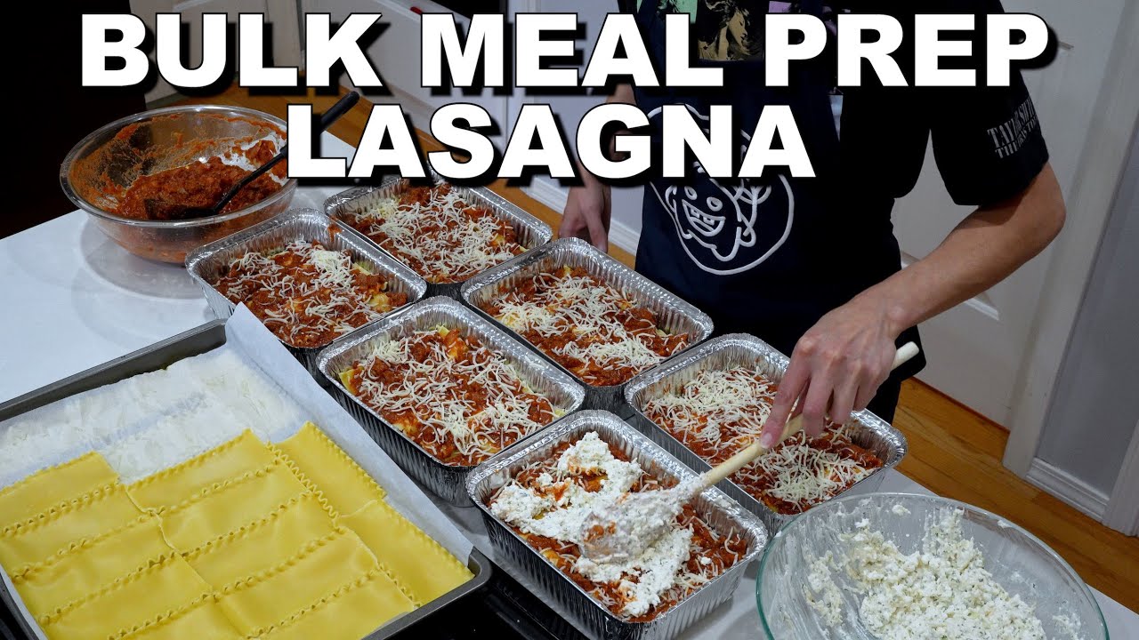 Bulk Meal Prep Lasagna: 6 Days of Freezer Dinners