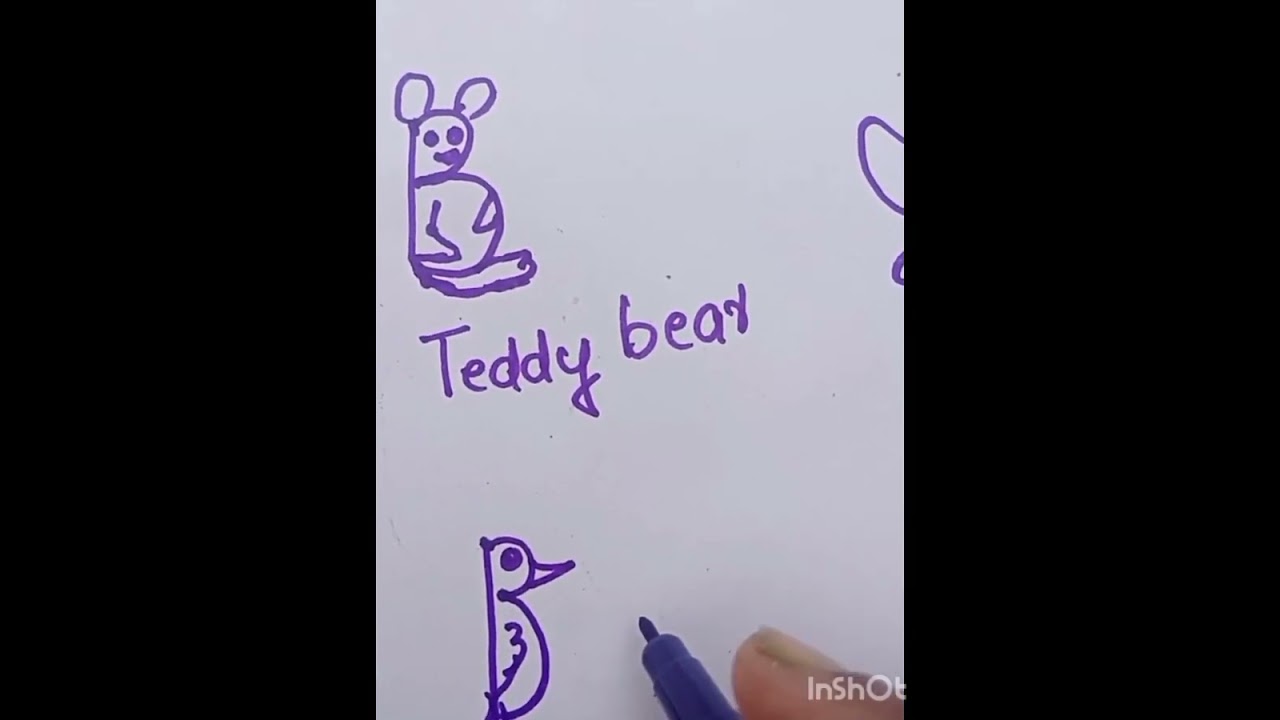 Drawings with letter 'B'.