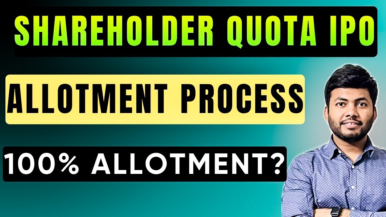 Shareholder Quota IPO Allotment Process🔥| कितने Lots से Apply करे | 100% Allotment Strategy