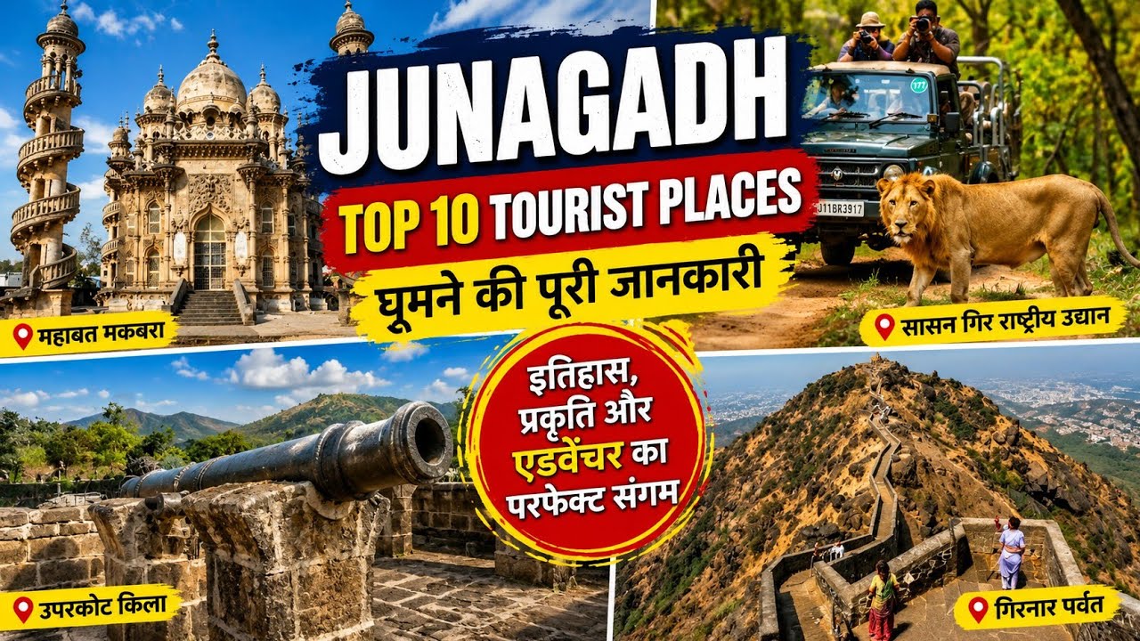 10 most famous places to visit in Junagadh, Junagadh Top 10 Tourist places