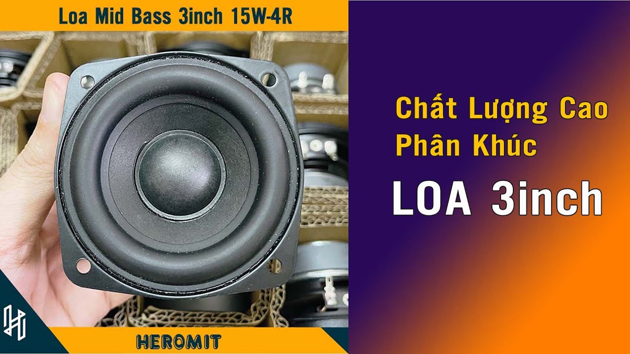 Loa Mid Bass 3inch 15W Đ&aacute;ng đồng tiền b&aacute;t gạo