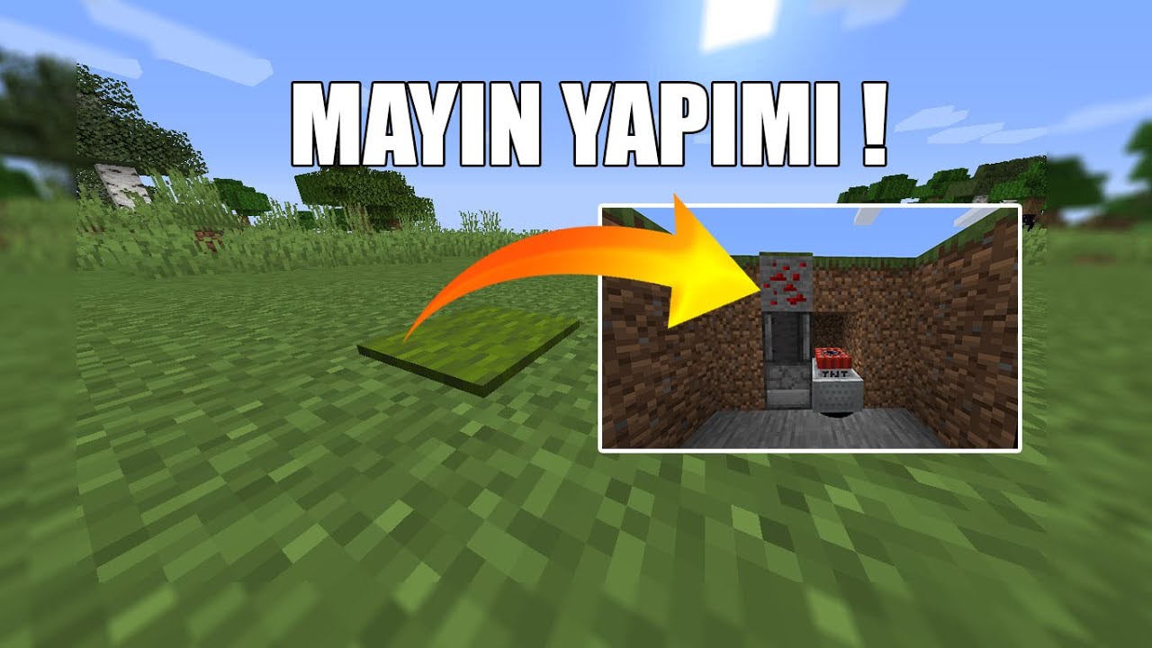 MİNECRAFT MAYIN NASIL YAPILIR !? - MİNECRAFT TUZAK NASIL YAPILIR !