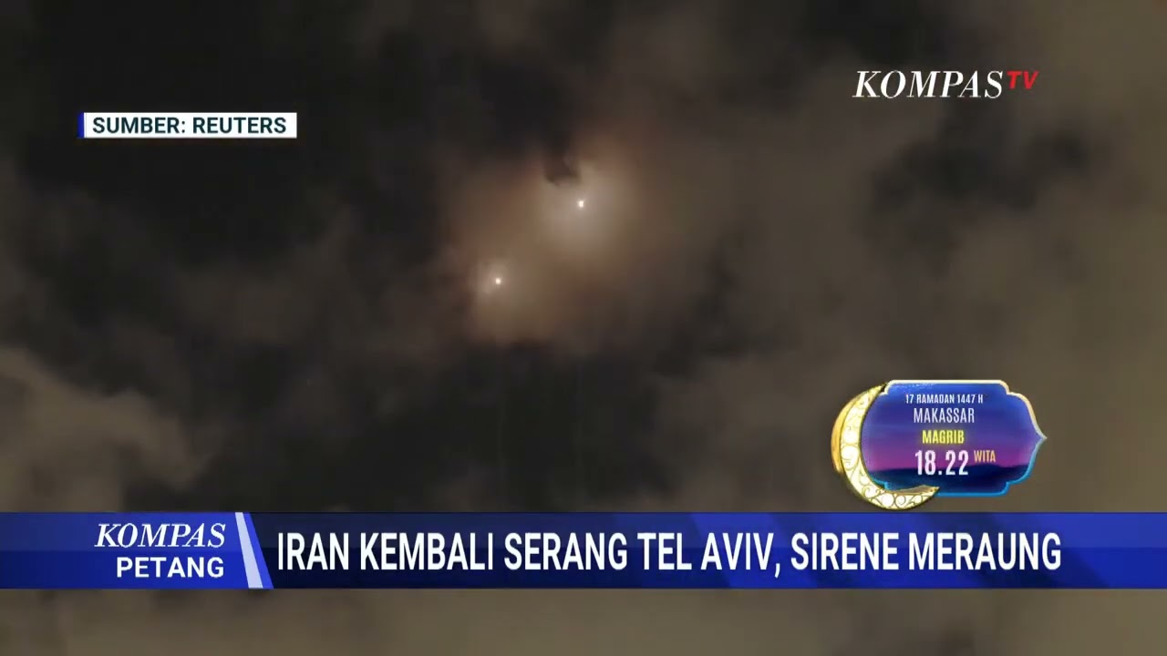 Sirene Serangan Meraung di Tel Aviv! Rudal Iran Tembus Pertahanan Israel
