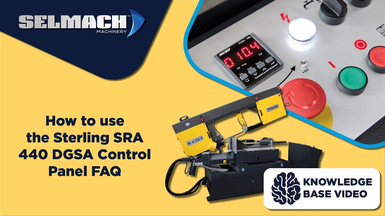 How to use the Sterling SRA 440 DGSA Control Panel FAQ [Selmach Machinery]