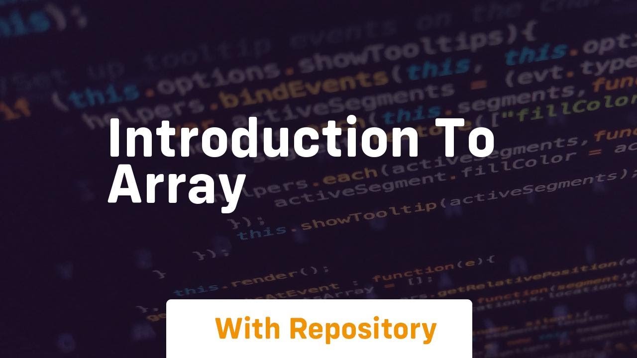 introduction to array