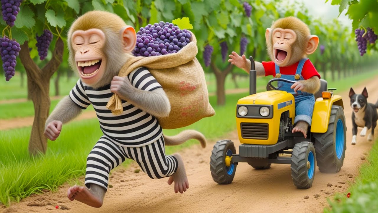 Monkey NaNa Strawberry Cart Crashes Into the Pond —A SHOCKING Shark Discovery Leads to Smart Rescue!