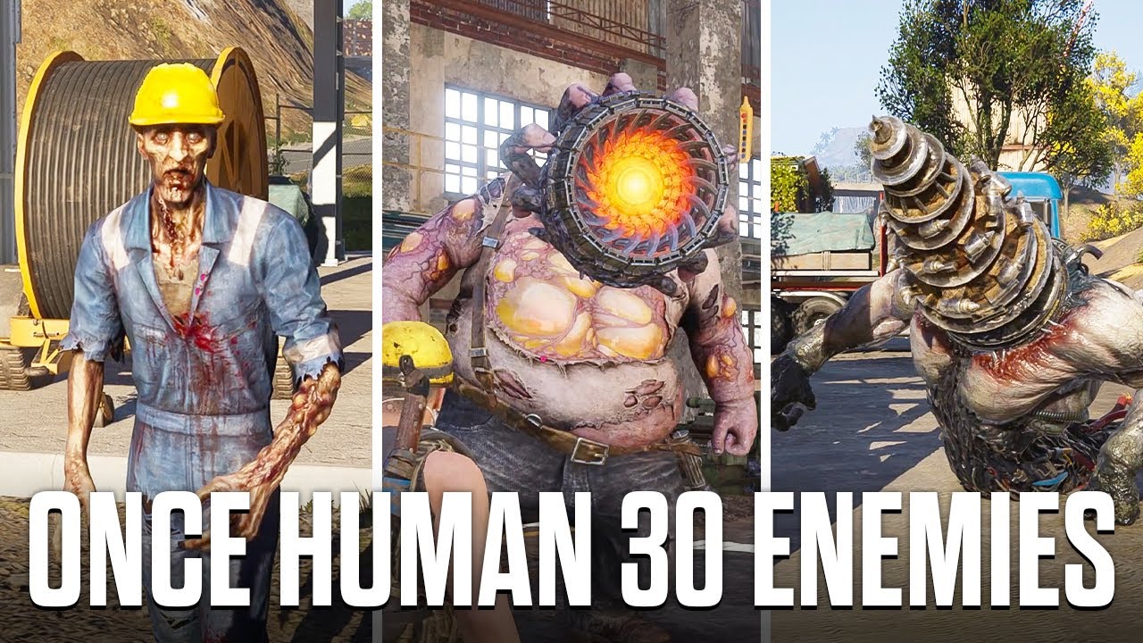 Once Human - 30 Monsters and Enemies (4K)