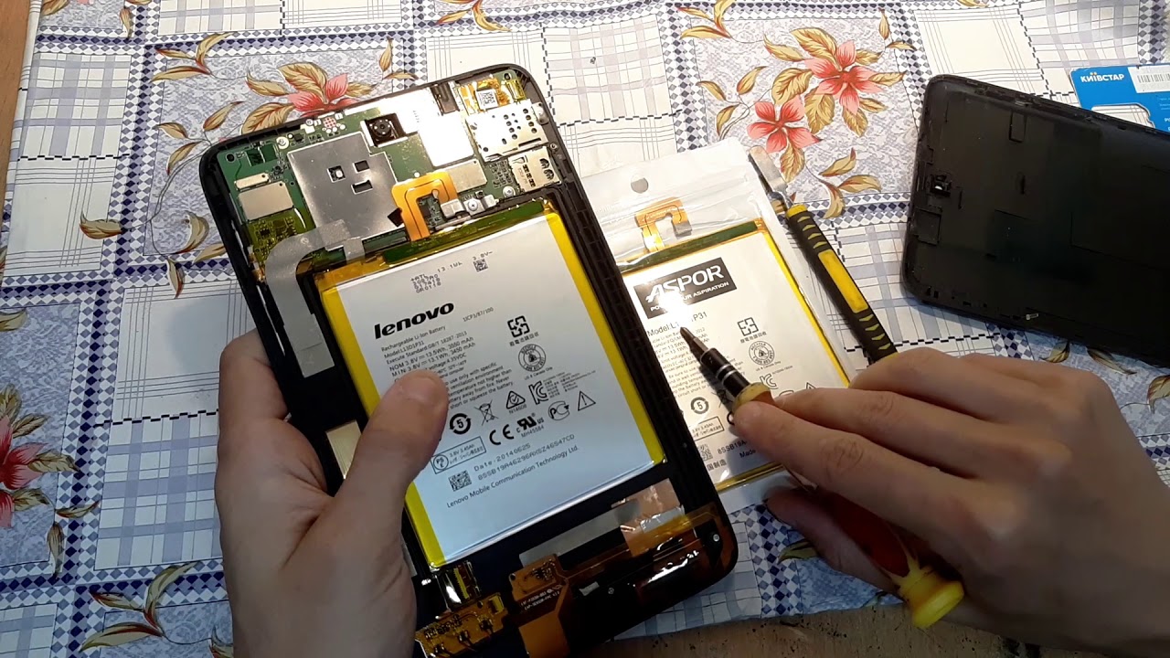 Планшет Lenovo A3500 замена АКБ