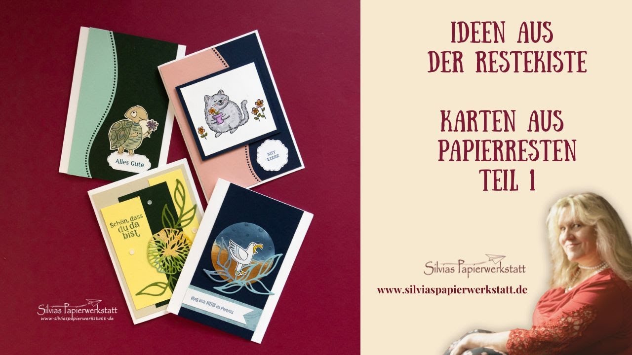 Ideen aus der Restekiste - Karten aus Papierresten Teil I - #stampinupdeutschland #papierreste