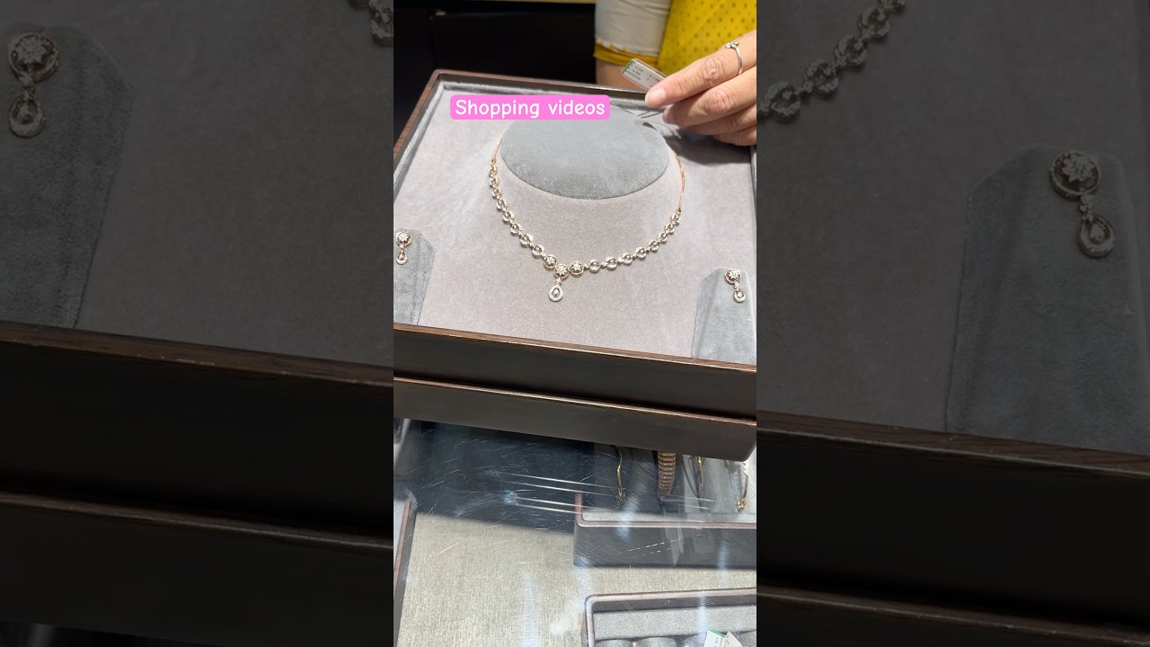 Tanishq Real Diamond Necklace Set with Price #tanishq #diamondnecklaces #shorts