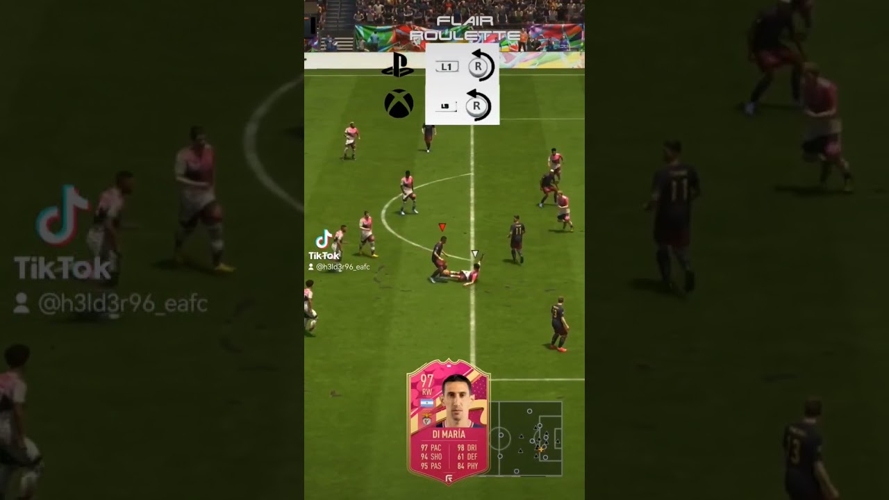 scoring a crazy goal with 97 Di Maria #fifa #skills #soccer #football #eafc24 #fifa23 #tutorial
