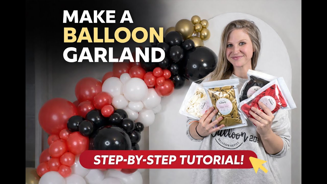 DIY Organic Balloon Garland for Backdrop Boards (Beginner Friendly)