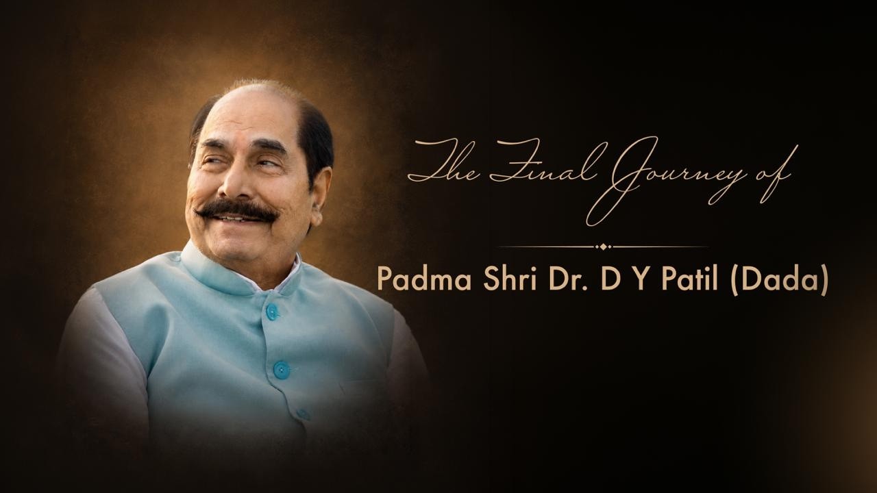 Final Journey of Padma Shri D Y Patil Dada