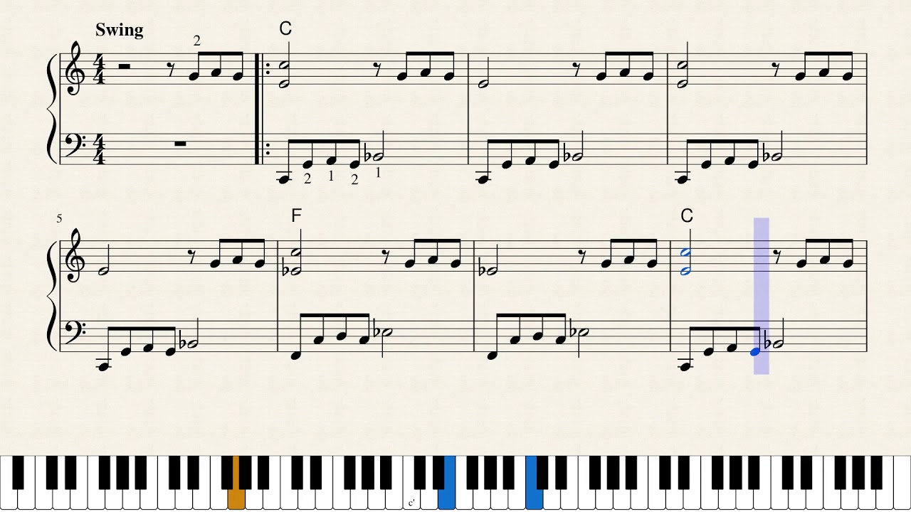 Lonesome Broccoli Blues _ easy piano by Martin Kratochwil