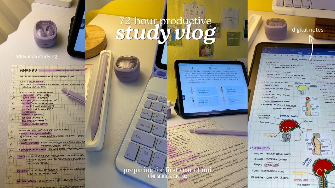 preparing for first year of uni 📎 | advance studying, unboxing ipad accessories, lots of note-taking