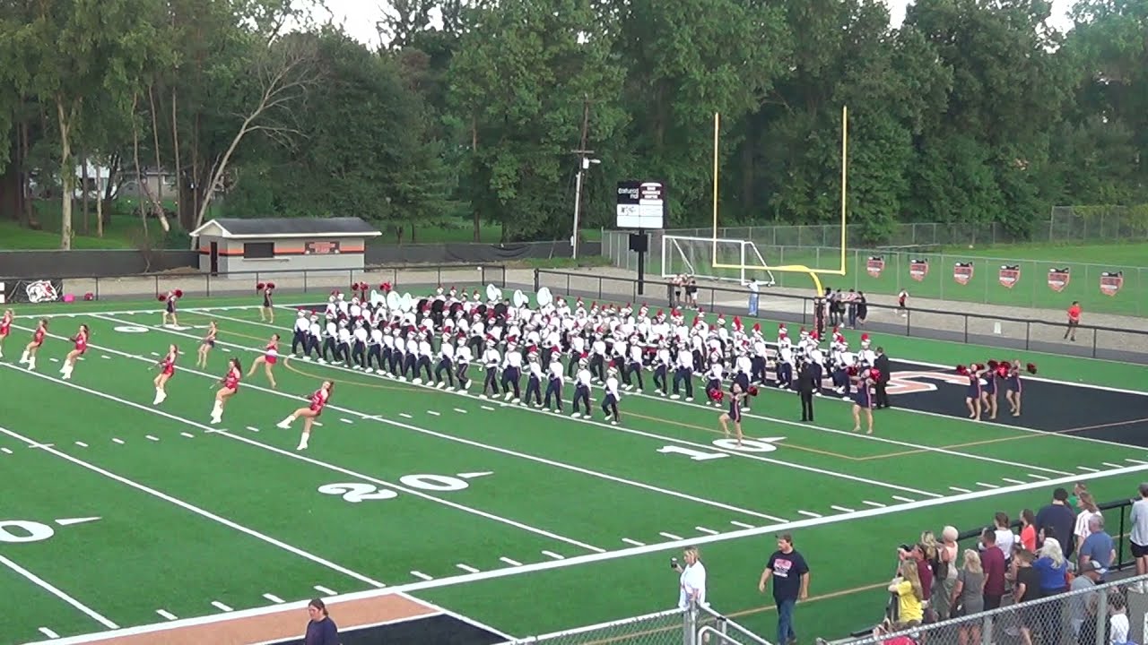 Niles McKinley Red Dragon Marching Band at Howland Band Night