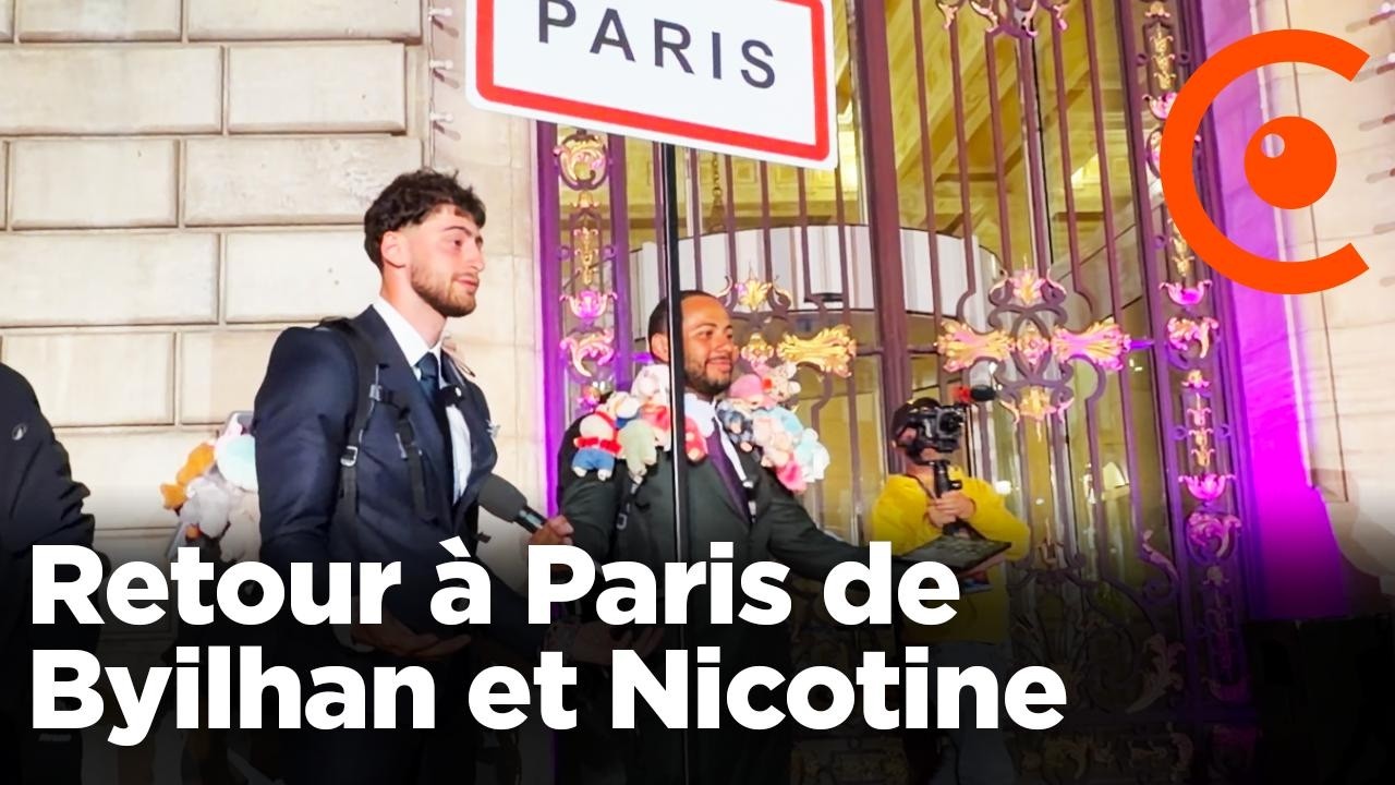 ZEvent : Byilhan et Nicotine de retour à Paris après 24 jours de marche en stream depuis Montpellier