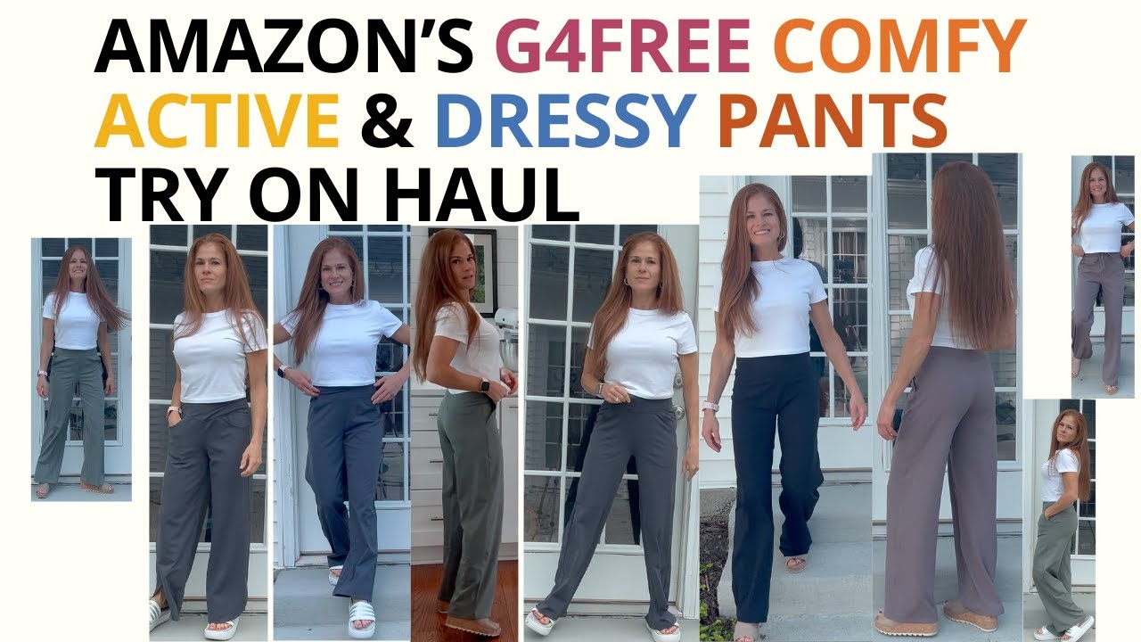 AMAZON'S G4FREE TRY ON HAUL COMFY, COZY, ACTIVE & DRESSY ALL IN ONE PANTS //JESSICA MILLER NASHVILLE