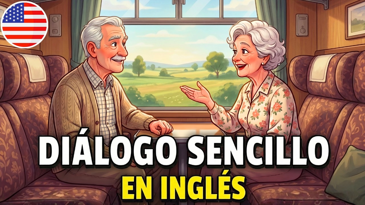 Empieza a entender inglés fácil y rápido con este diálogo 🔥 Conversación durante un viaje en tren
