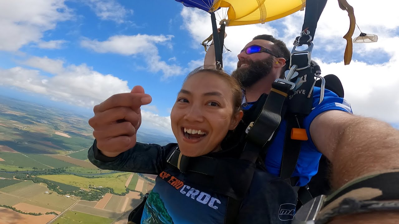 Skydive Australia over Great Barrier Reef with Tandem Cairns | 10000ft Freefall Ugly Face