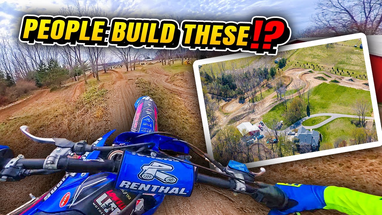 MASSIVE JUMPS At CRAZY Backyard Michigan Motocross Tracks 
