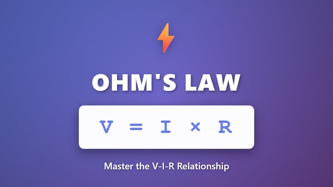 Объяснение закона Ома: соотношение V=IR | Учебное пособие по напряжению, току и сопротивлению