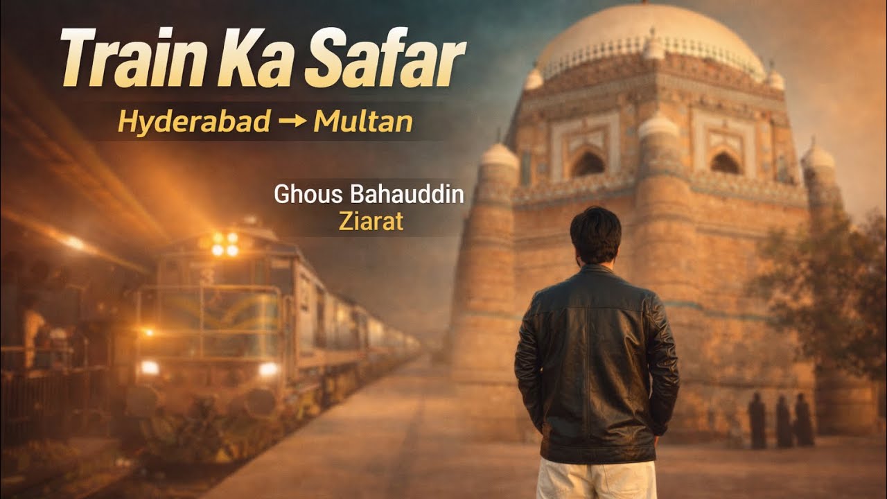 Train Ka Saffar | Hyderabad to Multan | Hazrat Ghous Bahauddin Ziarat Vlog