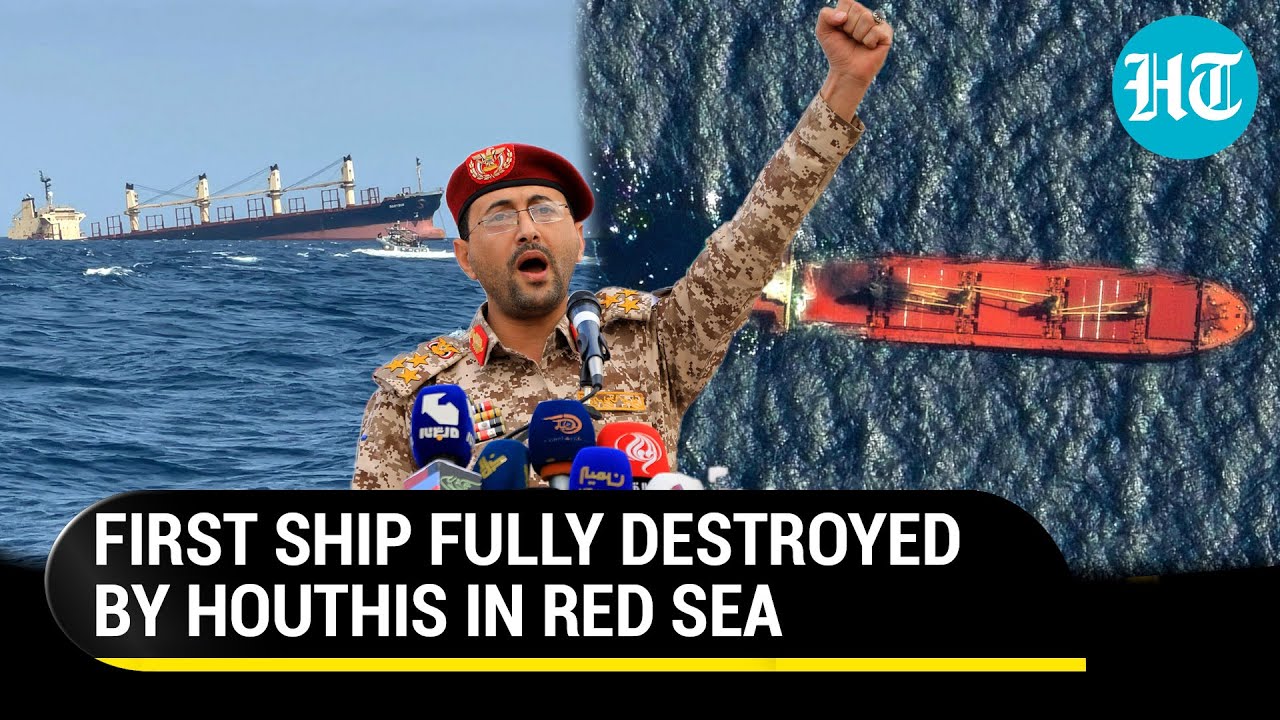Houthi Missile-struck British Ship Rubymar Sinks In Red Sea; Iran-backed Rebels' First Big Win