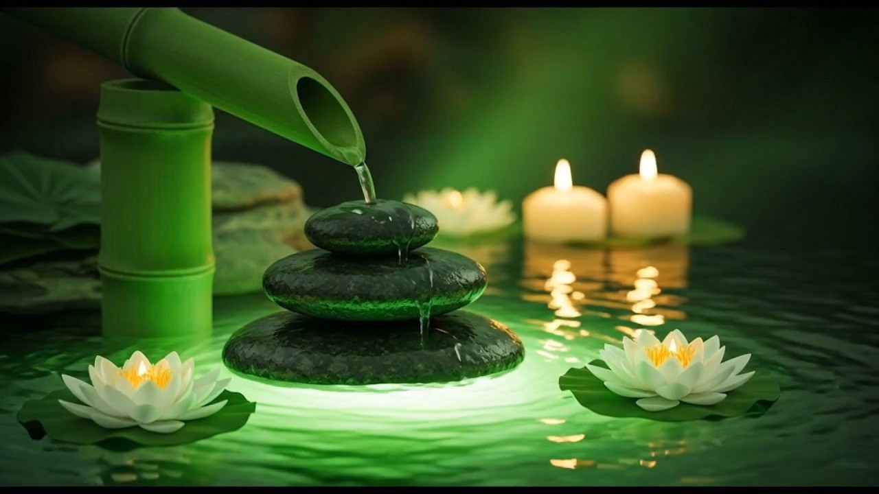 Love ...Relaxing Piano & Bamboo Water Fountain for Meditation - Stress Relieve, Anxiety, Insomnia |