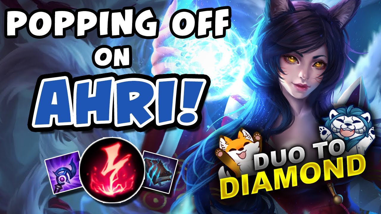 POPPING OFF ON AHRI! DUO TO DIAMOND - VICKSY | League of Legends