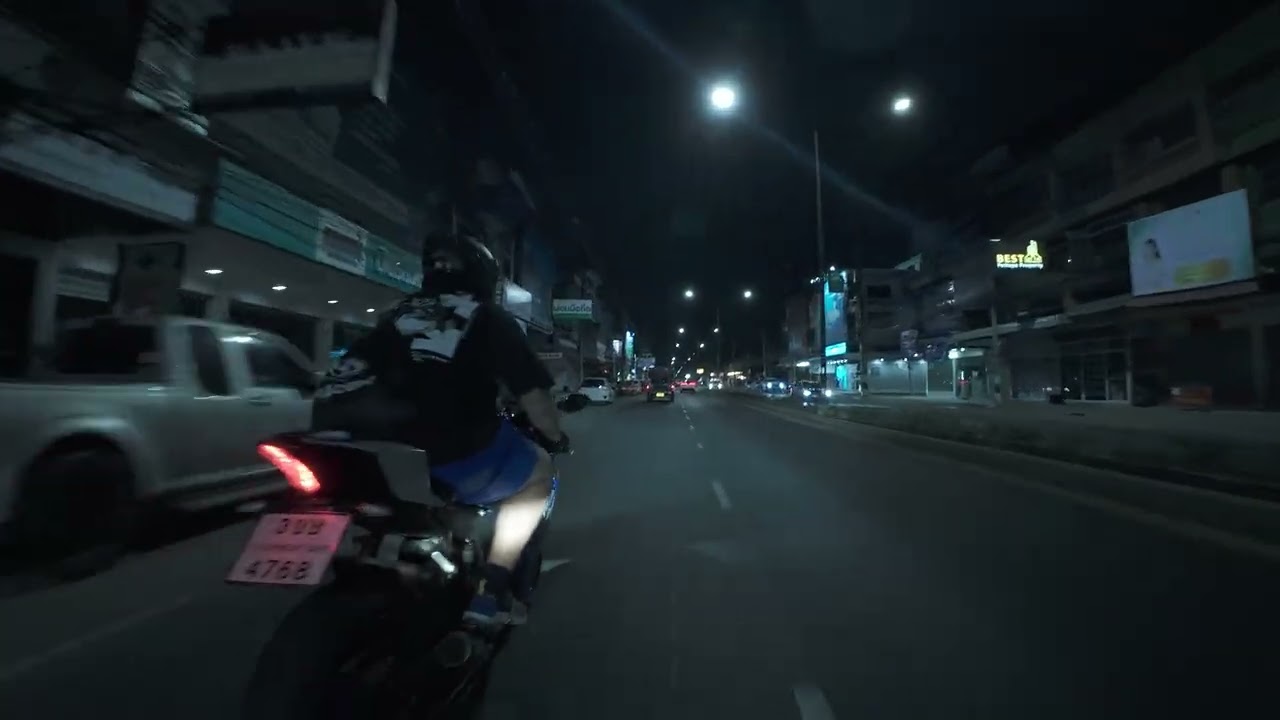 [4K] NIGHT STREET. YAMAHA R6 KAWASAKI Z1000