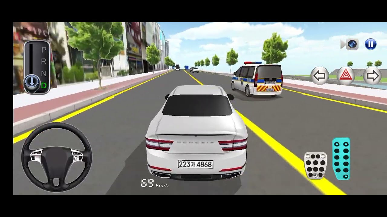 Car on highway road rough driving 