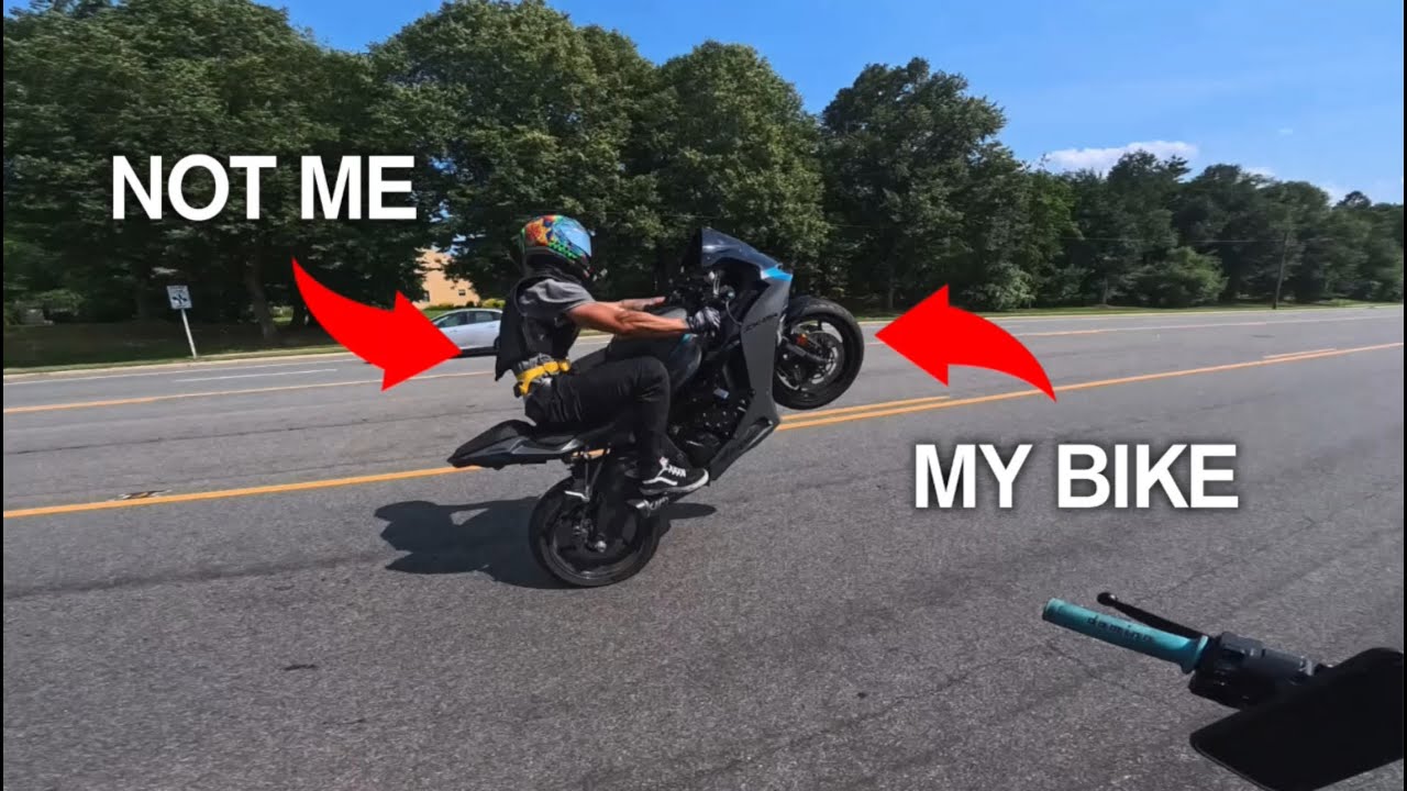 I Let A Stranger Wheelie MY 2025 ZX6R