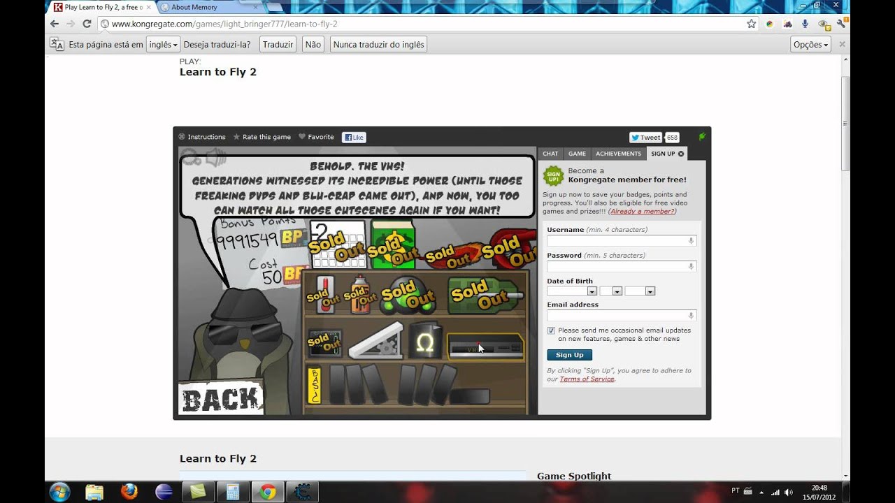 Learn to Fly 2 - Cheat Engine - Money and Bonus Points Hack
