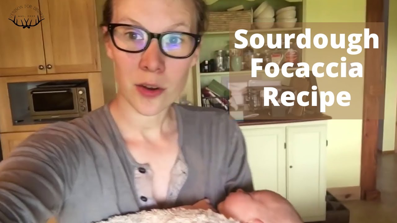 Easy Sourdough Focaccia Recipe Video with Company for Dinner {Vlog #4}
