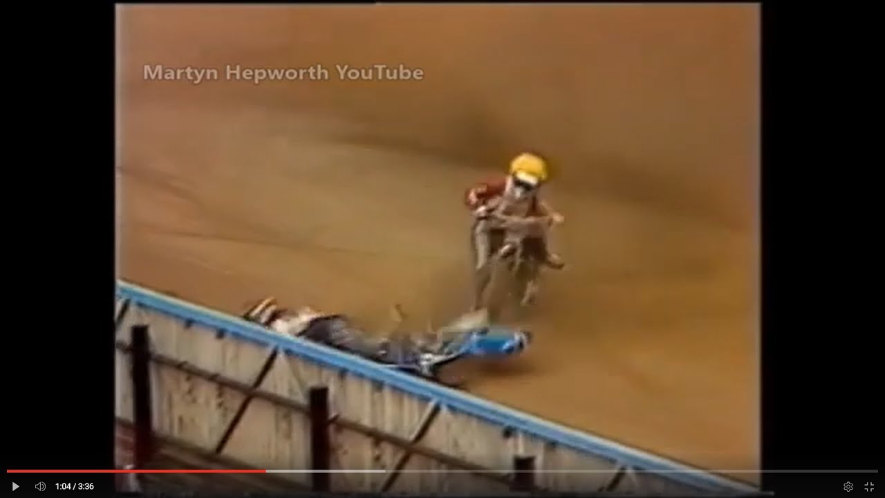 Sickening crash at Pardubice Speedway in 1987!!