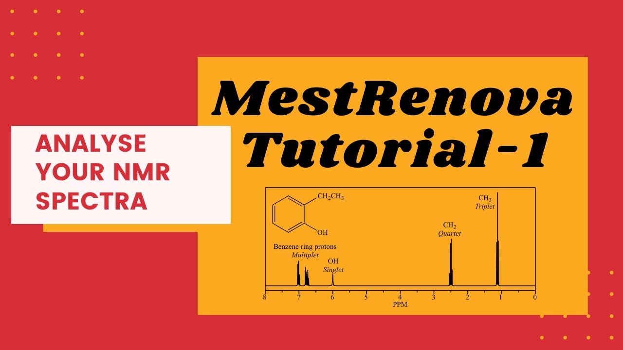 How to use MestRenova | Basic Tutorial 1 | NMR Spectra Analysis