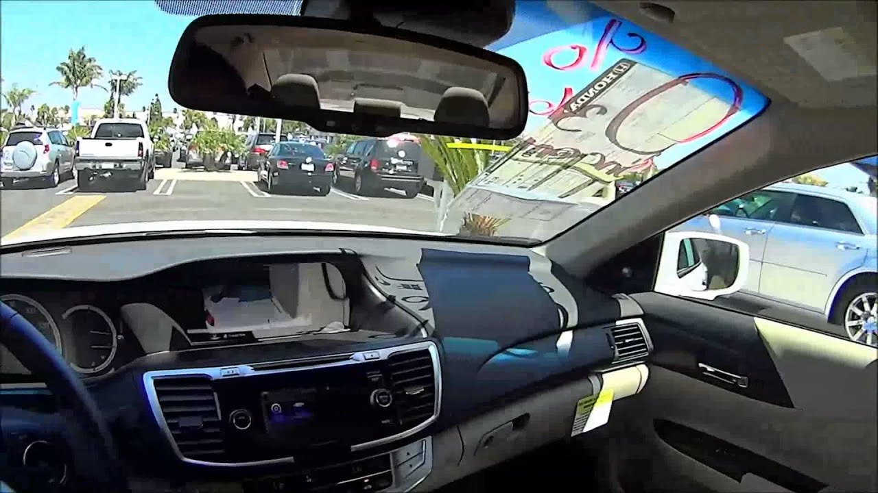 2013 Honda Accord EX-L POV Test Drive. Orchid white pearl on Ivory
