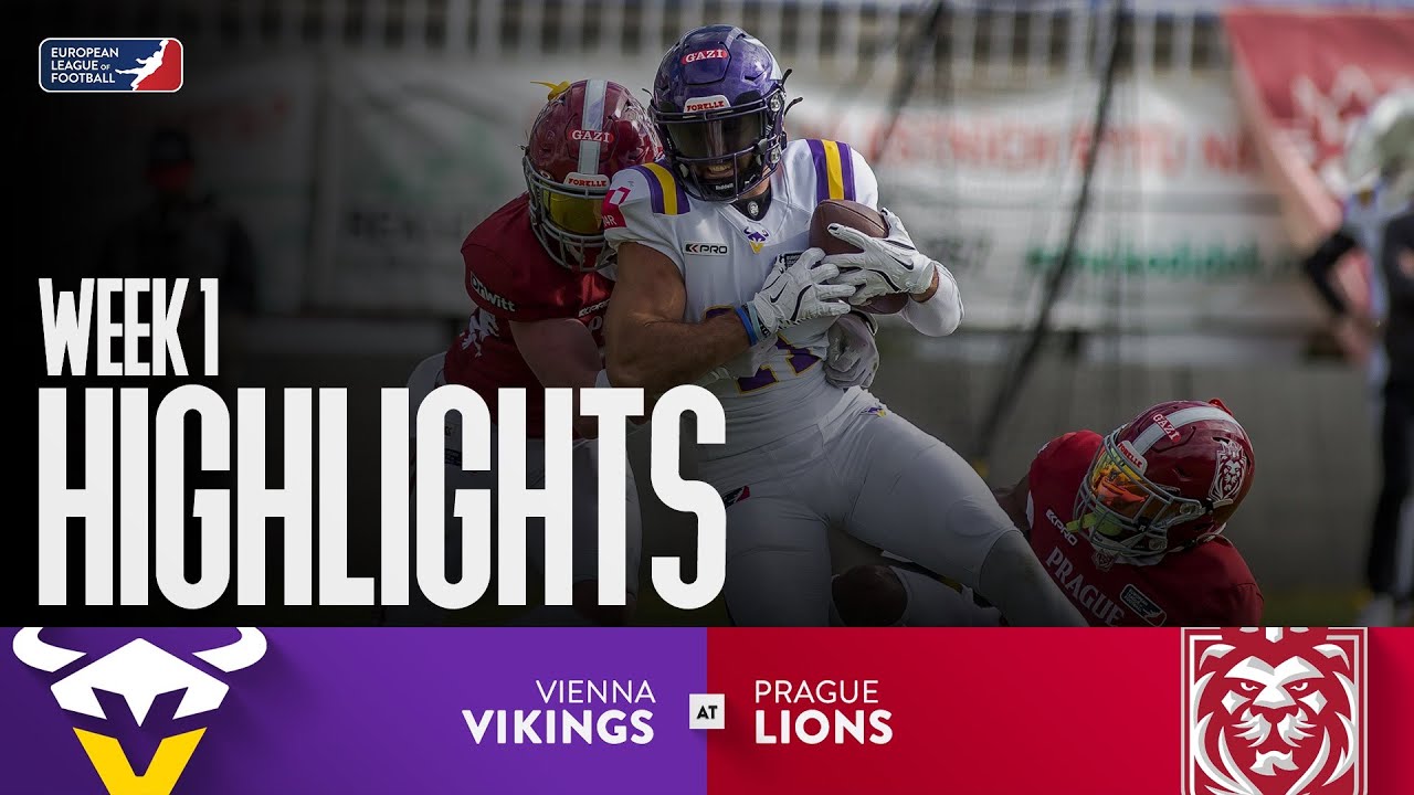 Vienna Vikings @ Prague Lions - Highlights | Week 1 | Season 2025