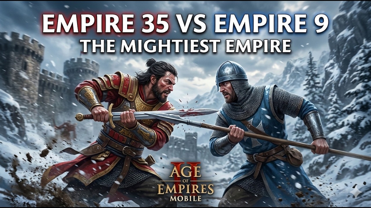 Empire 35 vs Empire 9 | The Mightiest Empire | Age of Empires Mobile