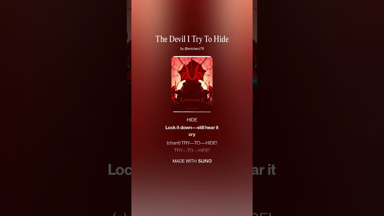 The Devil I Try To Hide