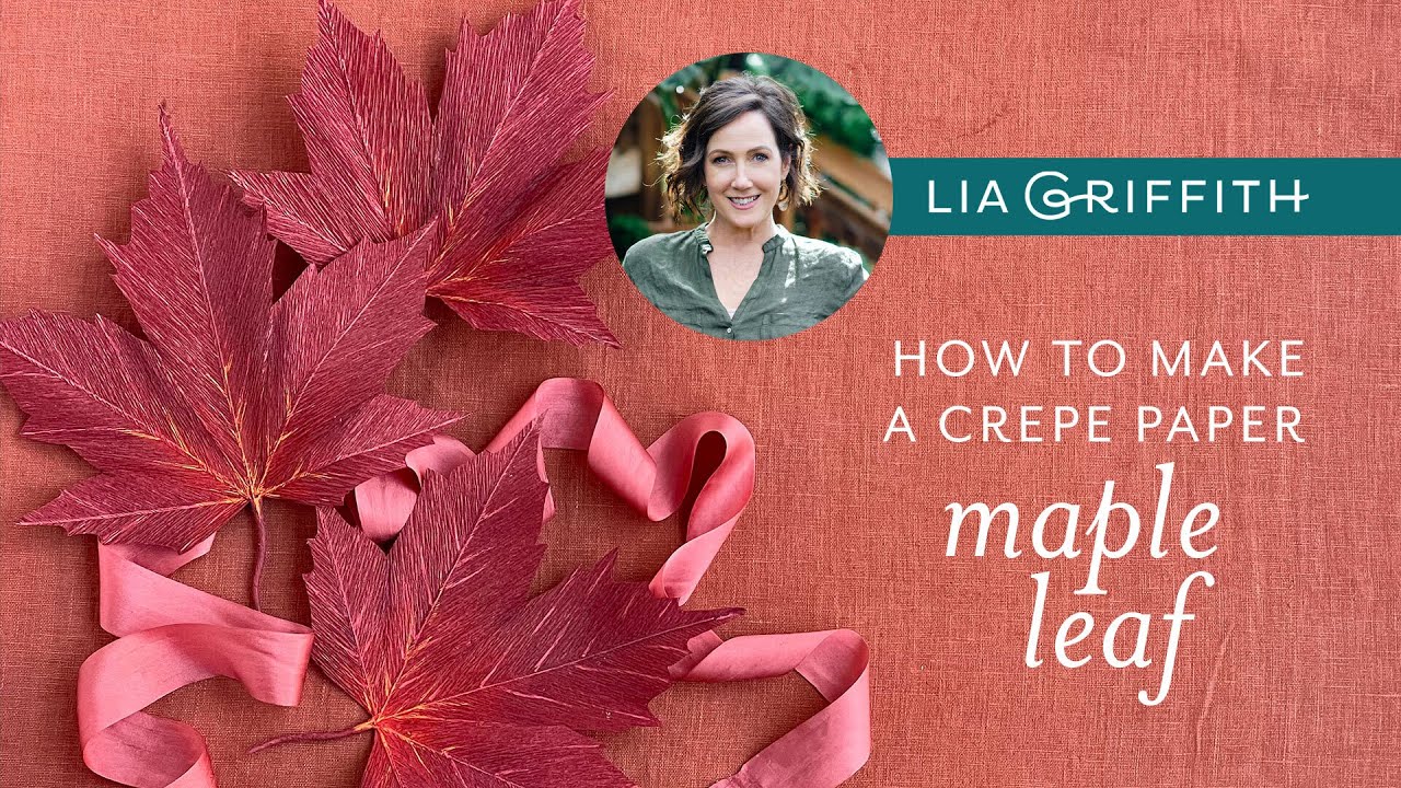 How to Make a DIY Crepe Paper Maple Leaf